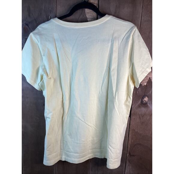 Life Is Good Women’s I’ve Got A Crush On Nature Yellow T shirt Size Large - Picture 4 of 4